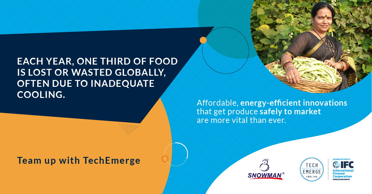 Each year, one third of food is lost or wasted globally, often due to inadequate cooling. Affordable, energy-efficient innovations that get produce safely to market are more vital than ever.
