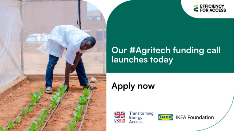 Efficiency for Access Agritech Open Call until January 17 2024